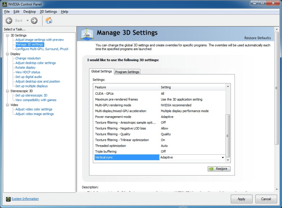 NVIDIA Adaptive VSync: Tailoring Solutions to Your FPS