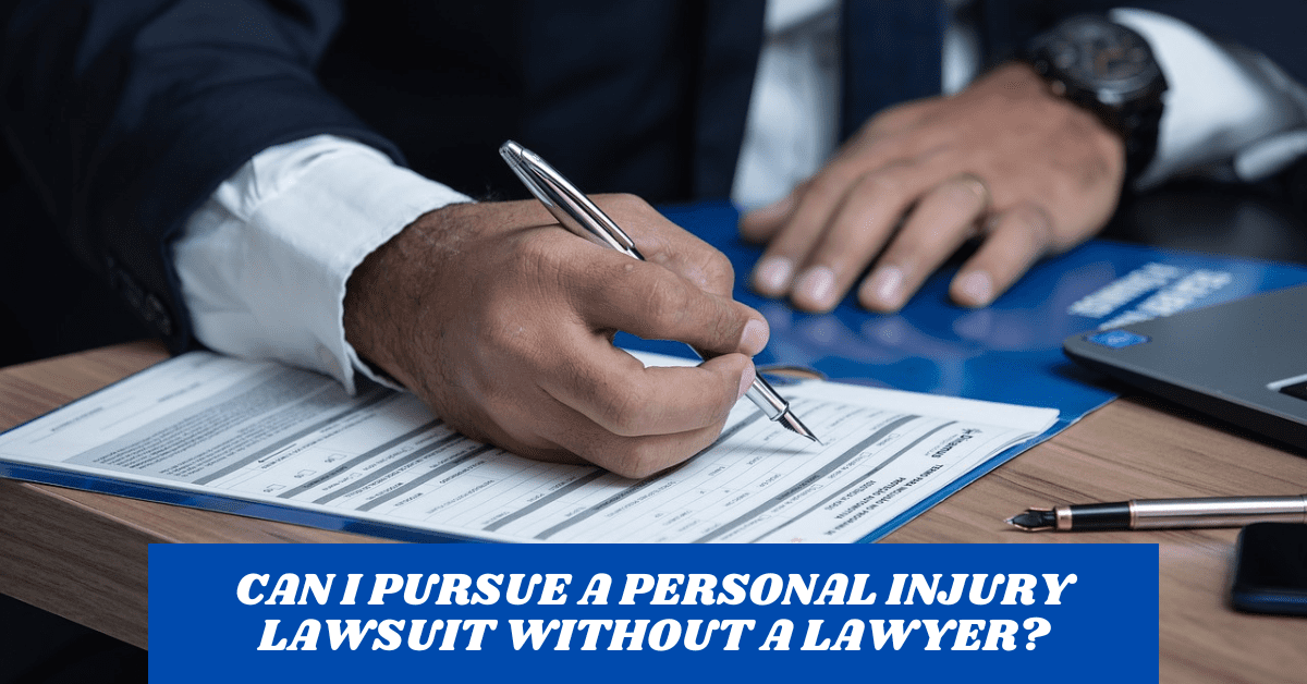 Can I pursue a personal injury lawsuit without a lawyer?
