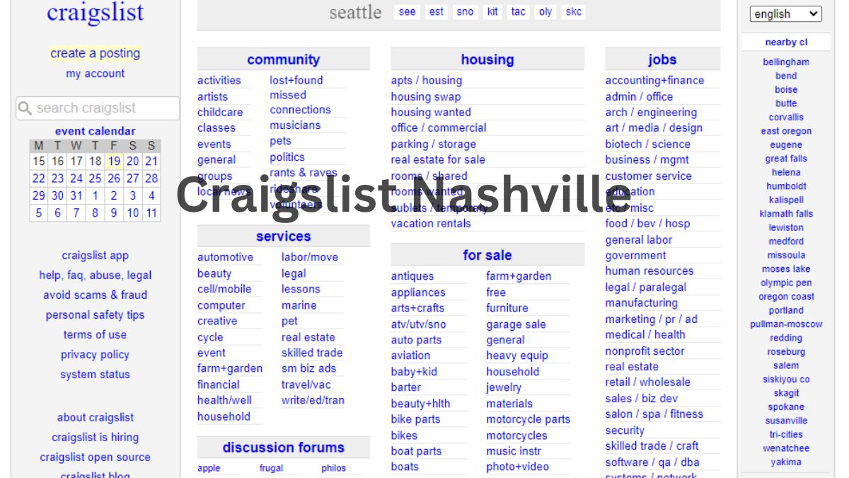 Navigating Craigslist Nashville Your Ultimate Guide Your Ultimate