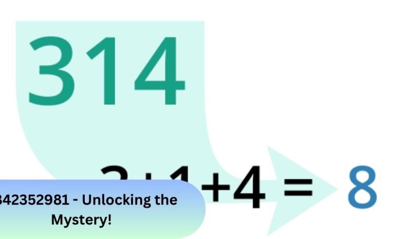 4842352981 - Unlocking the Mystery!